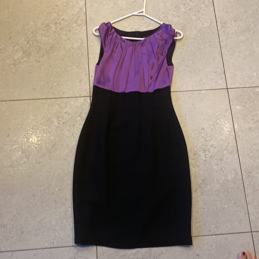 Carla Zampatti beautiful dress purple silk bodice Aline size 8. - Picture 5 of 11